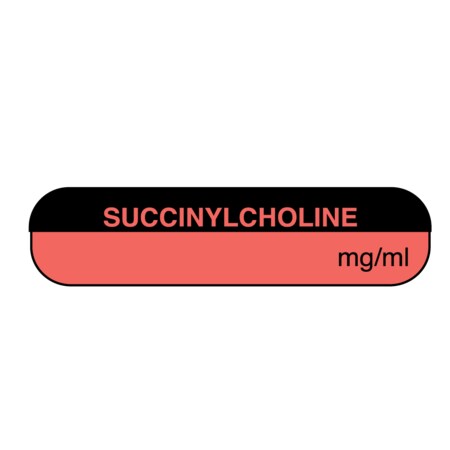 Nevs Succinylcholine 5/16" x 1-1/4" Red w/Black A-3802